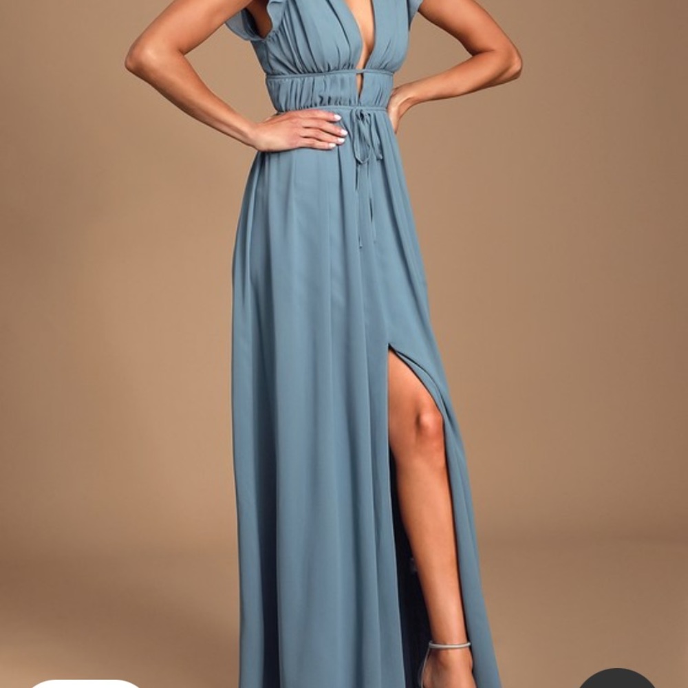 Lulu’s small light blue I’m All Yours Dress - never worn - Picture 5 of 6